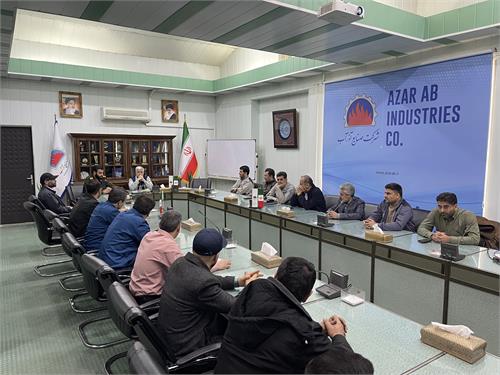 برگزاری مراسم تودیع و معارفه فرمانده بسیج شرکت صنایع آذرآب